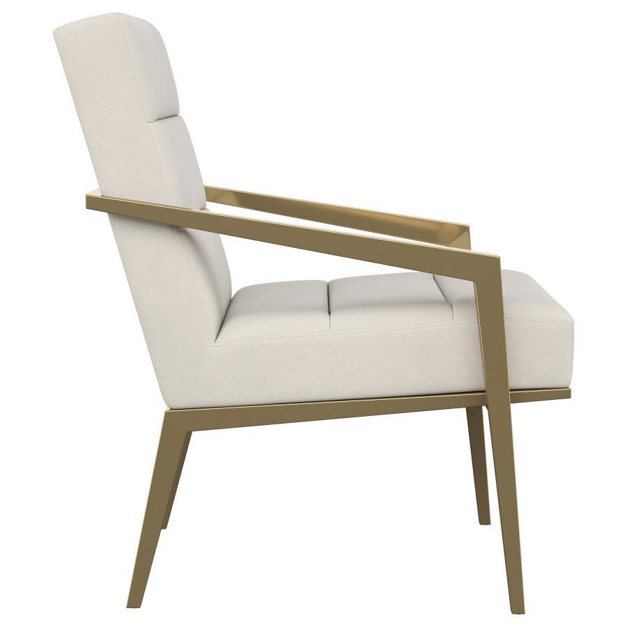 Kirra - Upholstered Metal Arm Accent Chair by Coaster Fine Furniture | Bel Furniture