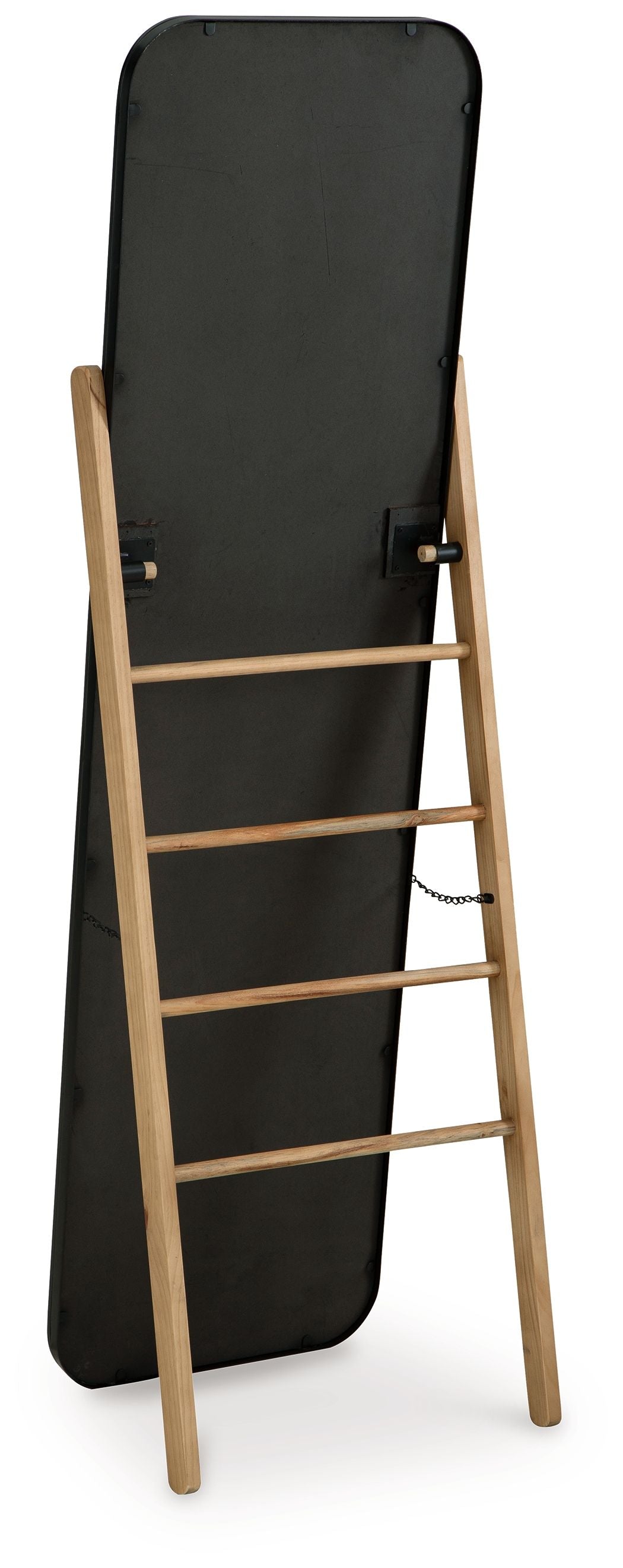 Bronick - Black / Brown - Floor Mirror by Signature Design by Ashley® | Bel Furniture