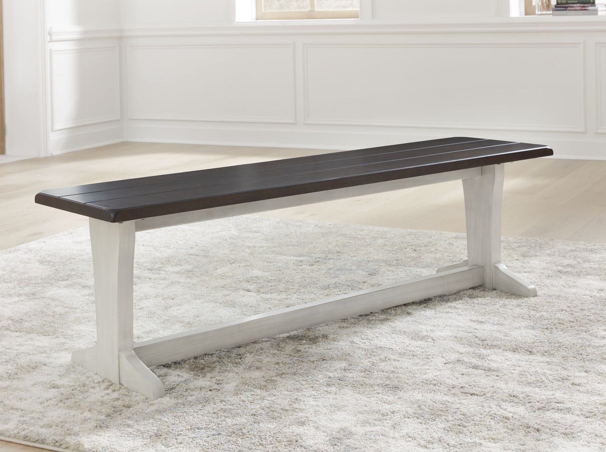 Darborn - Gray / Brown - Large Dining Room Bench by Signature Design by Ashley® | Bel Furniture
