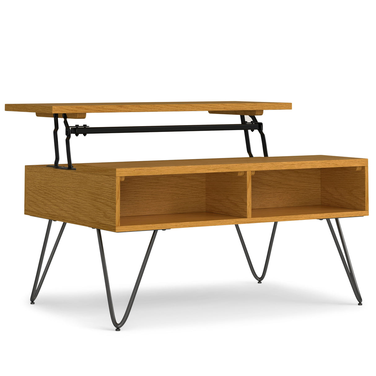 Hunter Lift Top Coffee With Hidden Storage Oak