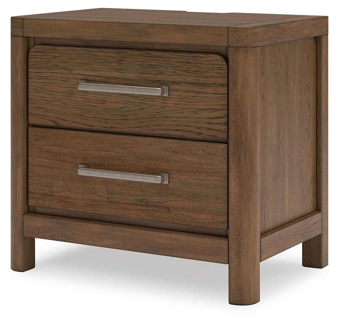 Cabalynn - Light Brown - Two Drawer Night Stand by Signature Design by Ashley® | Bel Furniture