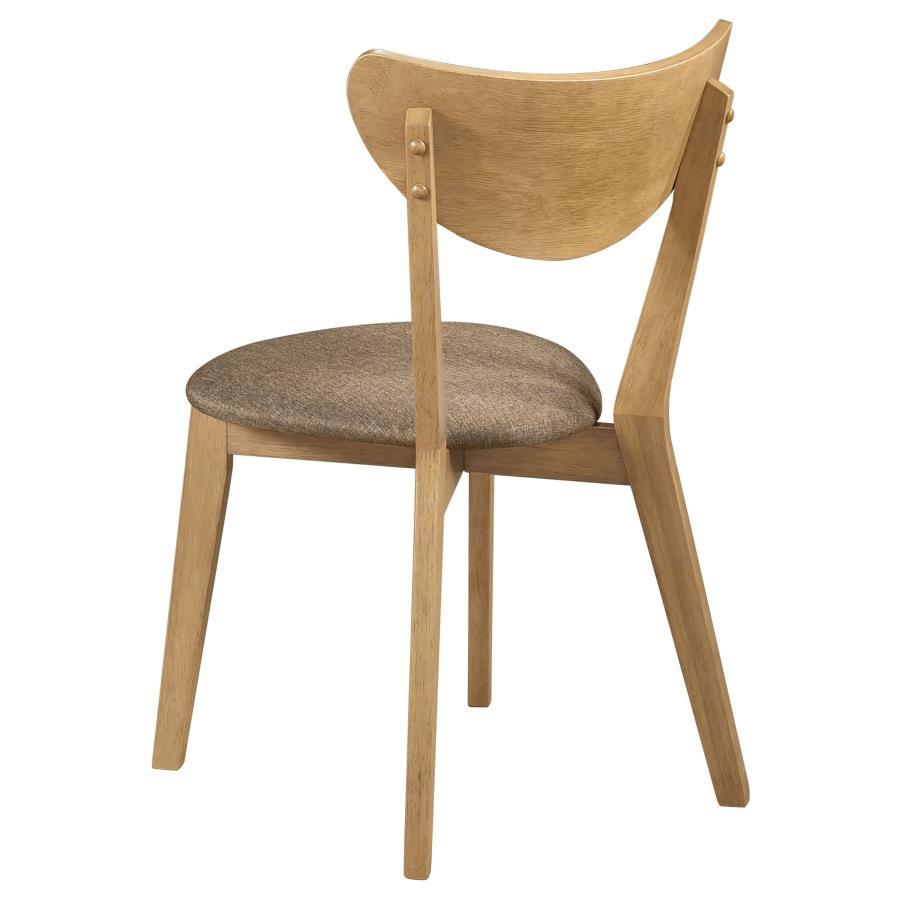 Elowen - Wood Dining Side Chair (Set of 2) - Light Walnut by Coaster Fine Furniture | Bel Furniture