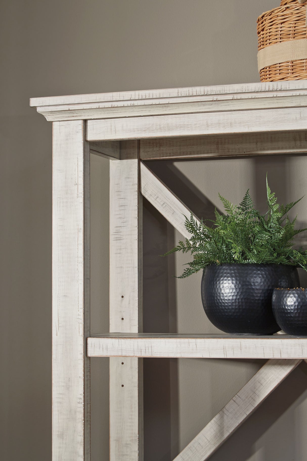 Carynhurst - Whitewash - Large Bookcase by Signature Design by Ashley® | Bel Furniture