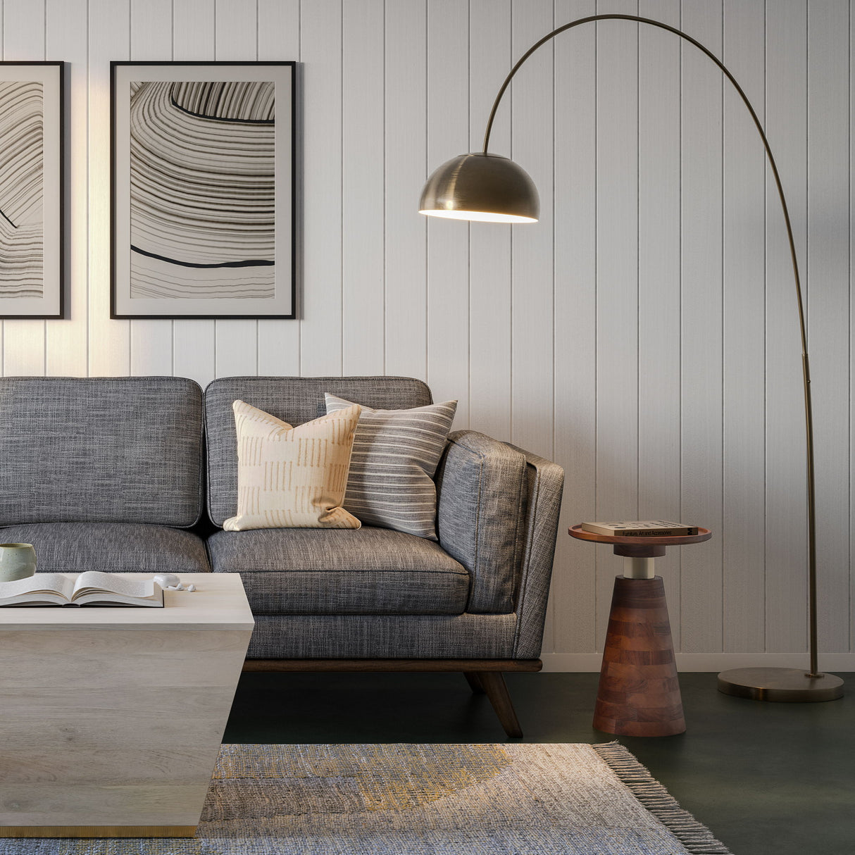 Kramer - Side Table - Cognac by Simpli-Home | Bel Furniture