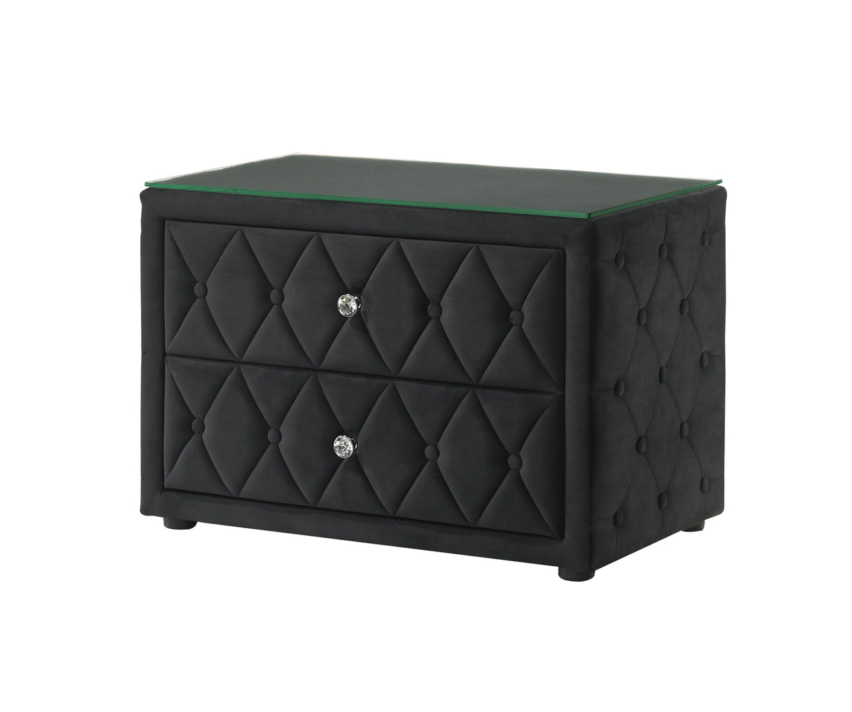 Josephine - Night Stand - Black by Crown Mark | Bel Furniture
