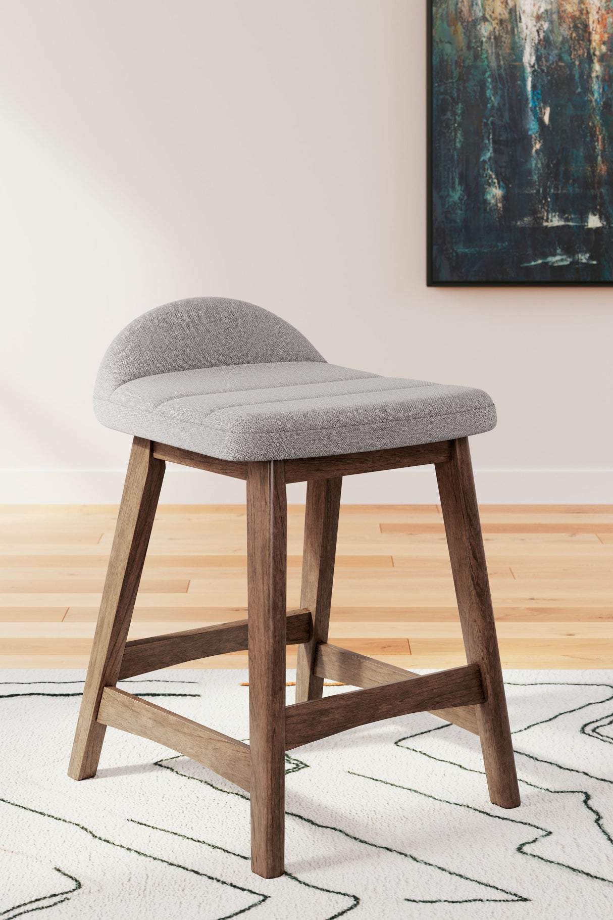 Lyncott - Upholstered Barstool (Set of 2) by Signature Design by Ashley® | Bel Furniture