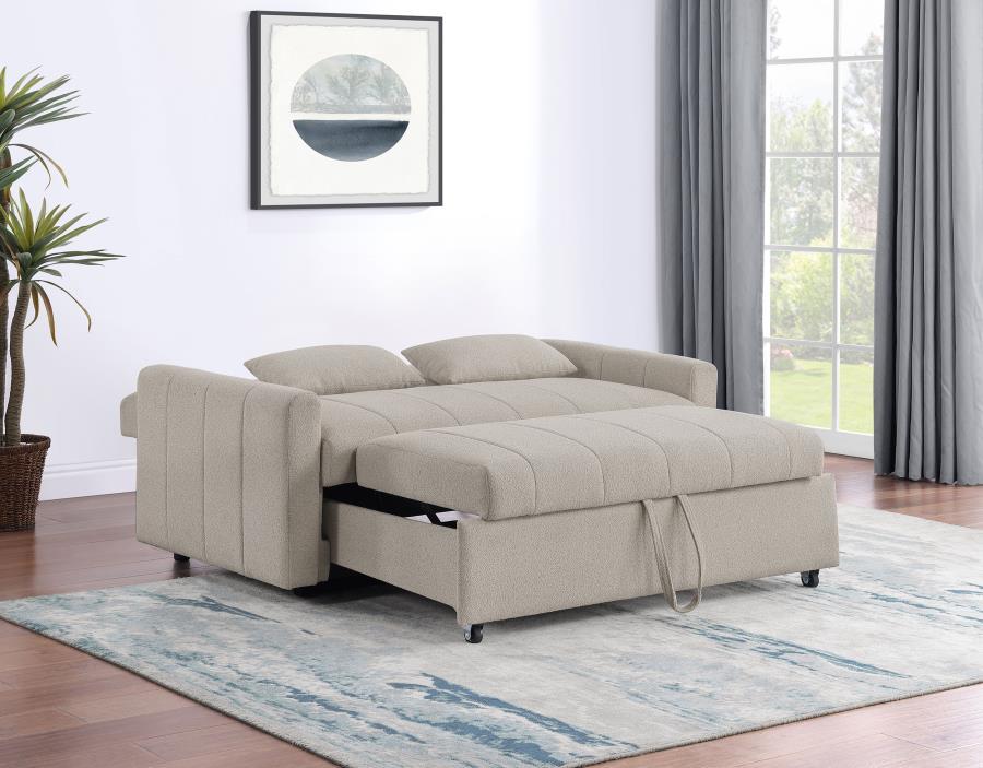 Portland - Boucle Upholstered Sleeper Sofa Bed by Coaster Fine Furniture | Bel Furniture