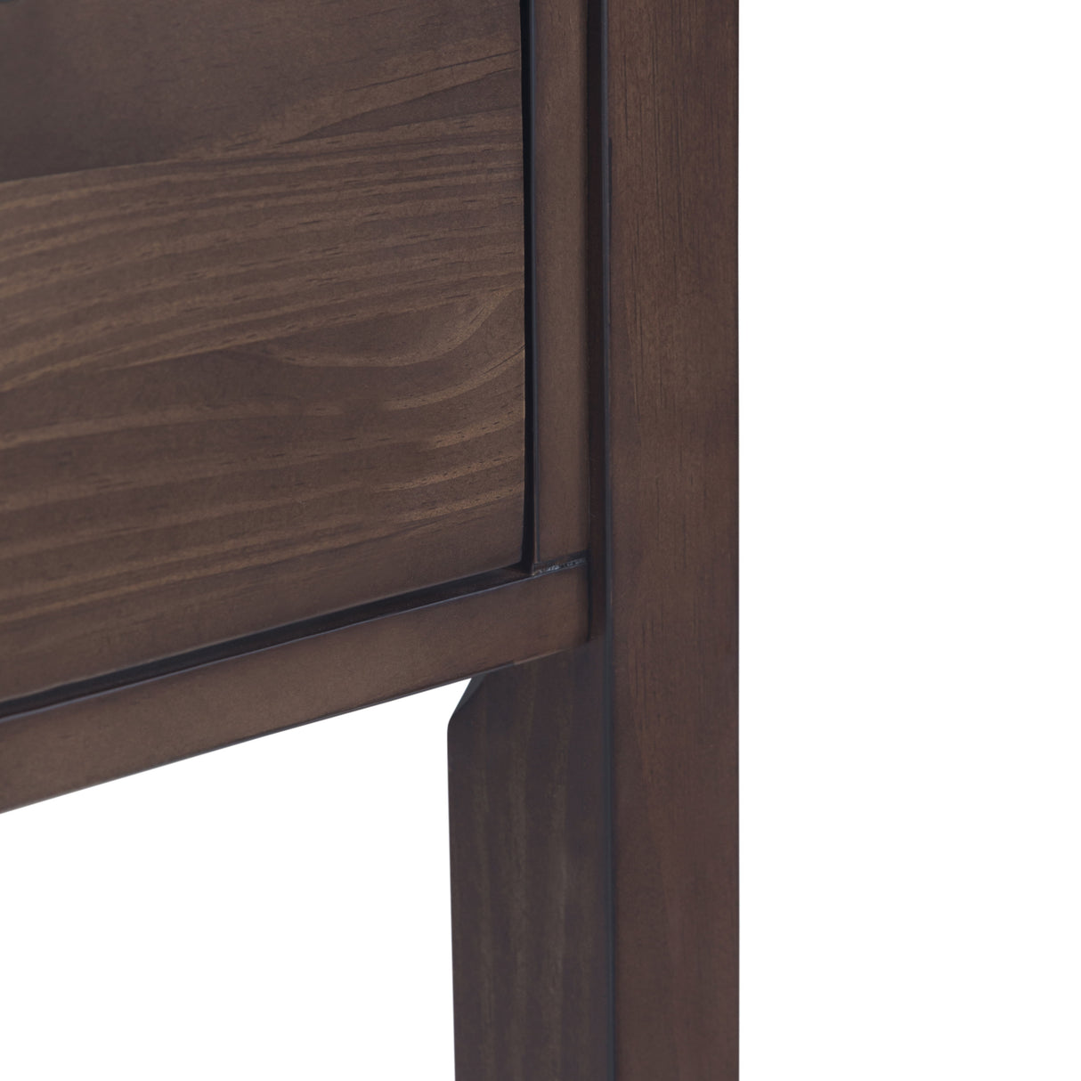 Hollander - Wide Console Table - Warm Walnut Brown by Simpli-Home | Bel Furniture