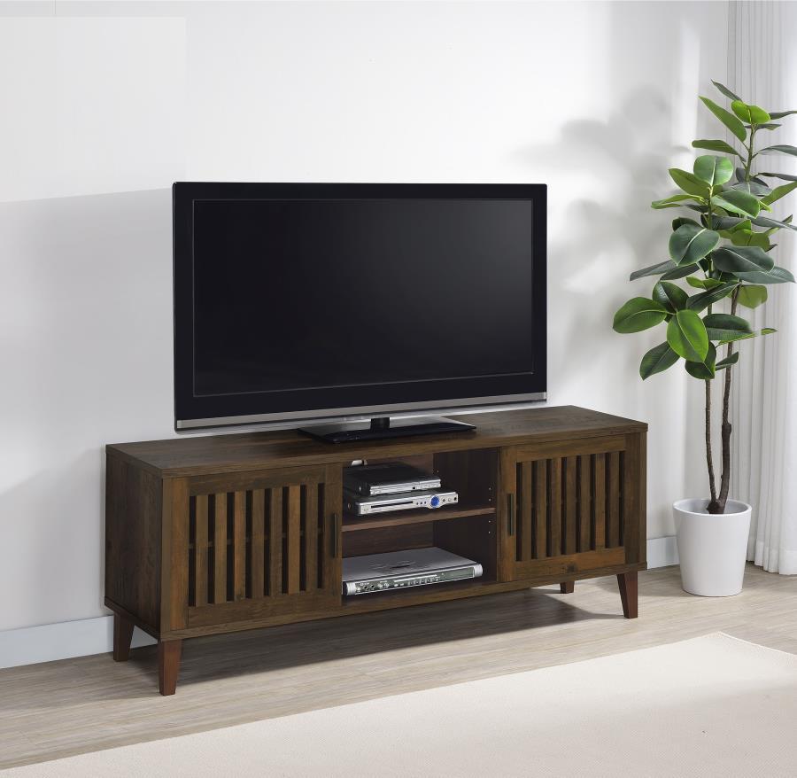 Sedona - 2 Door Engineered Wood TV Stand - Dark Pine by CoasterEveryday | Bel Furniture