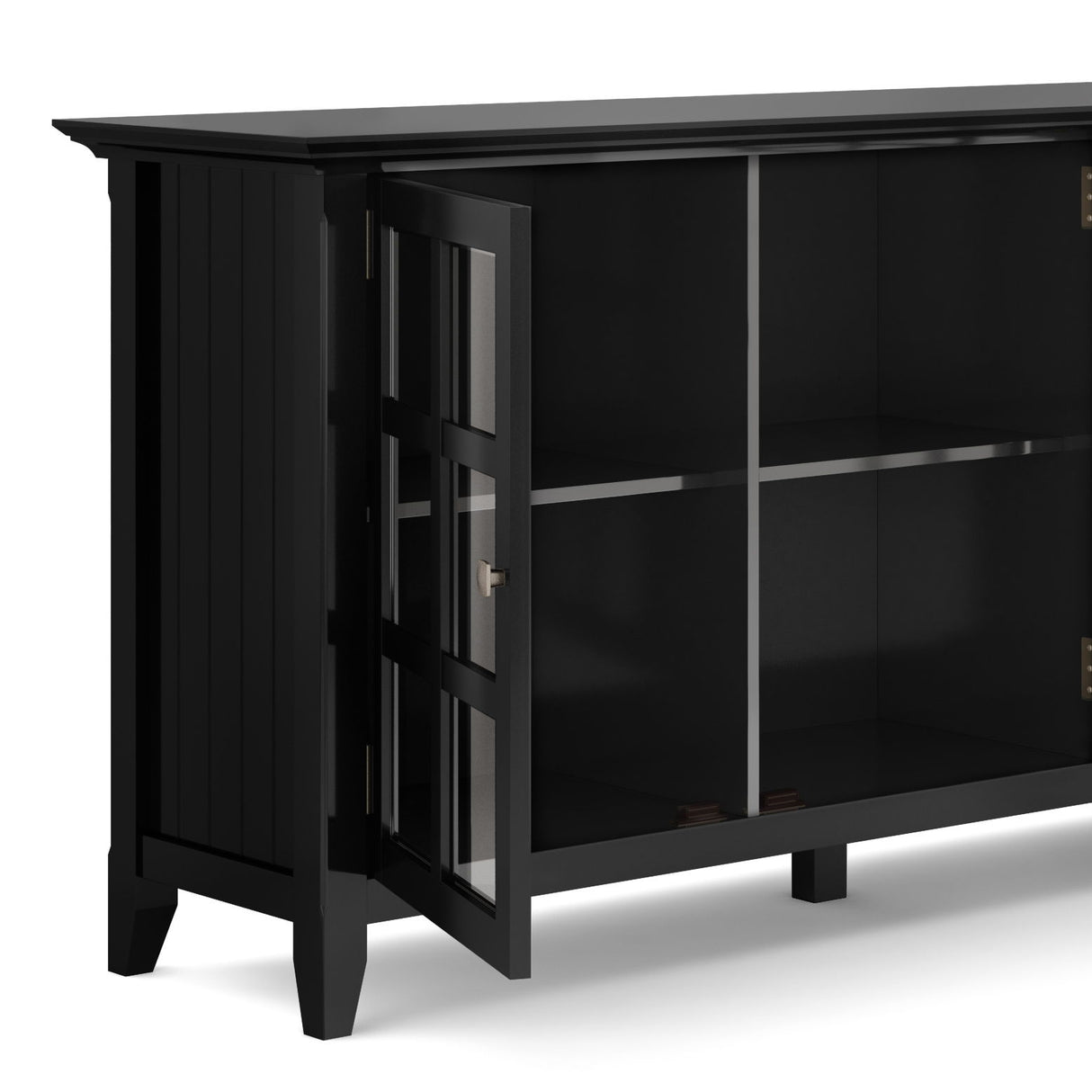 Acadian - Wide Storage Cabinet Handcrafted by Simpli-Home | Bel Furniture