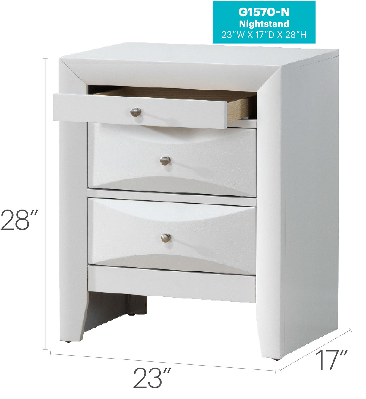 Modern Design Nightstand - view 8