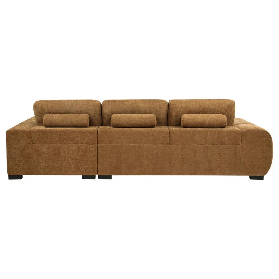 Octavia - Fabric Upholstered Sectional Chaise Sofa