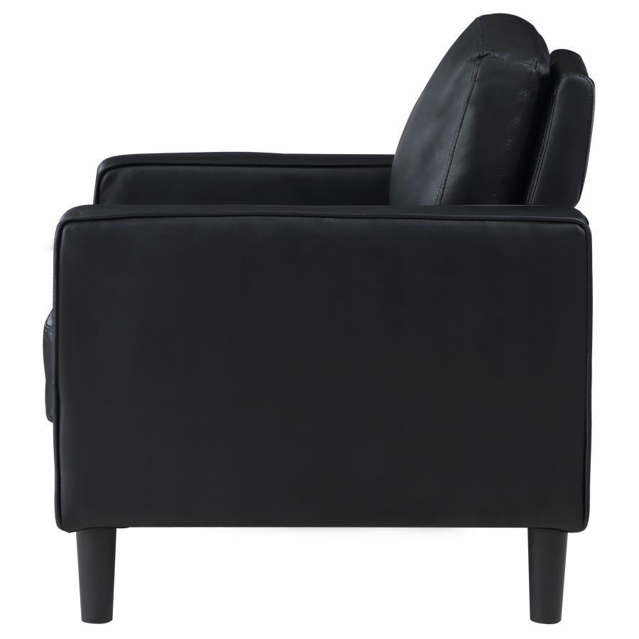 Ruth - Upholstered Track Arm Accent Chair by Coaster Fine Furniture | Bel Furniture