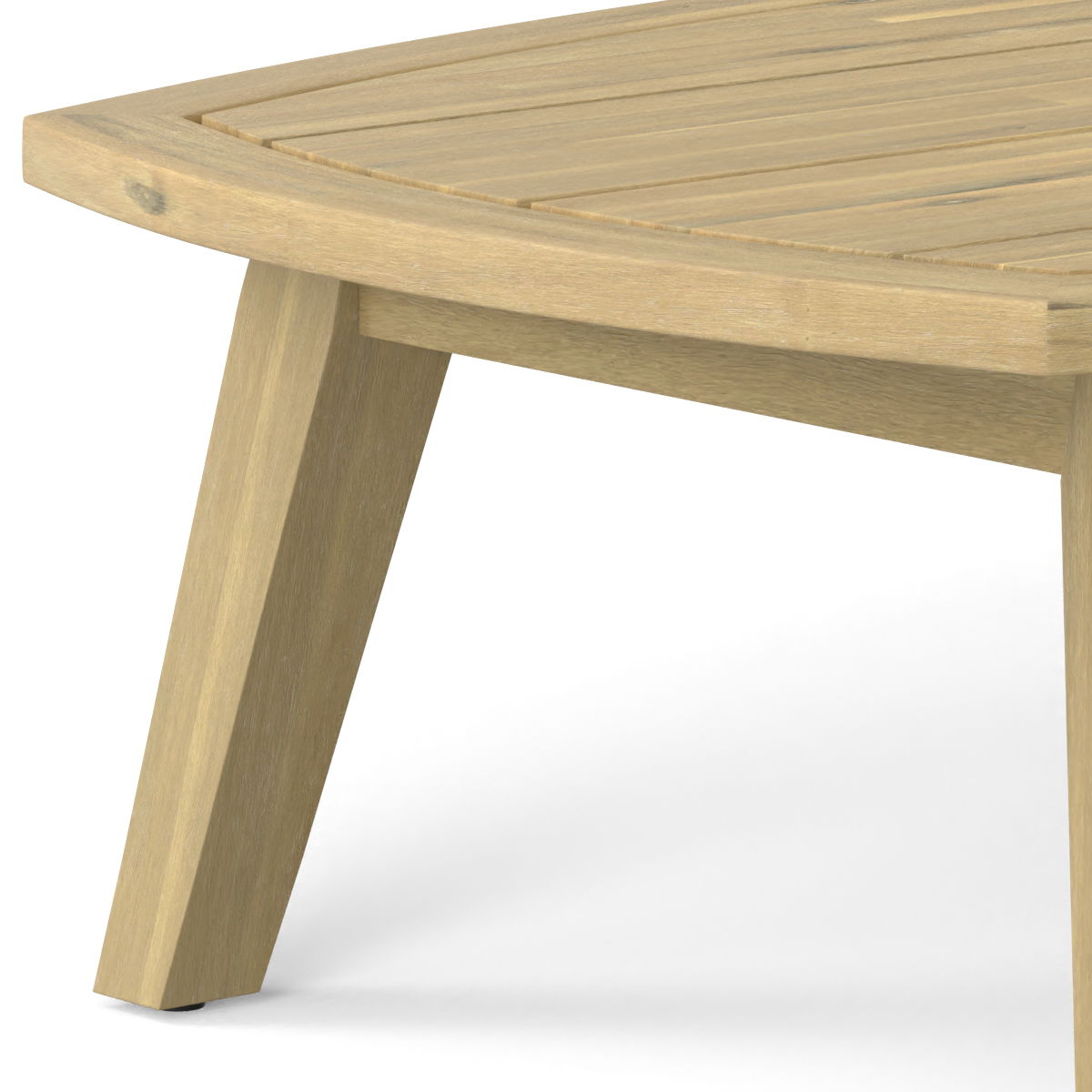 Parkside - Outdoor Coffee Table - Light Teak by Simpli-Home | Bel Furniture