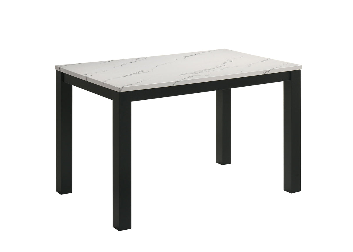 Resia - Dining Table White by Crown Mark | Bel Furniture