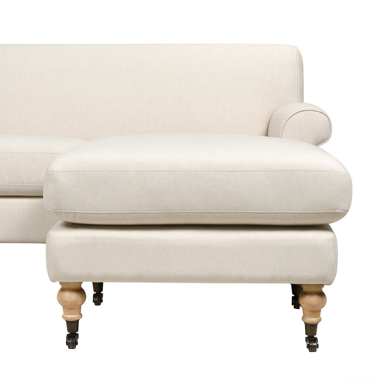 Alana - L-Shape Reversible Sectional Sofa - Light Beige by Jennifer Taylor Home | Bel Furniture