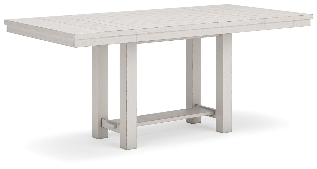 Robbinsdale - Rectangular Dining Table White Counter Tables None by Signature Design by Ashley® | Bel Furniture
