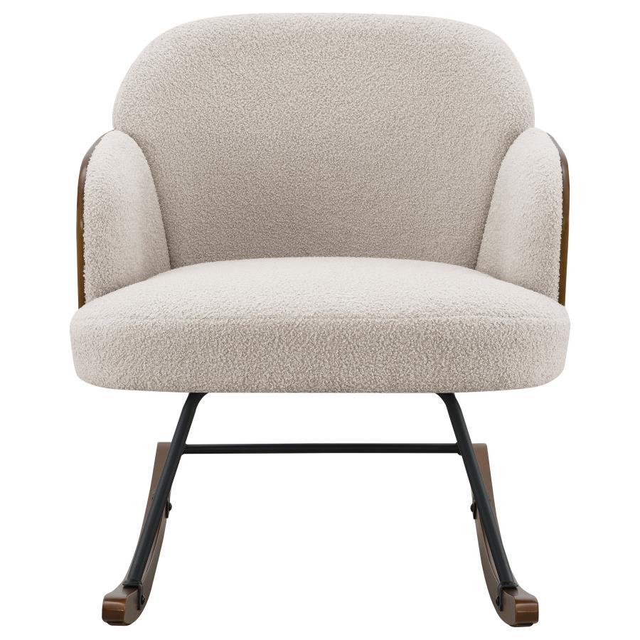 Paige - Boucle Upholstered Mid Back Rocking Chair by Coaster Fine Furniture | Bel Furniture