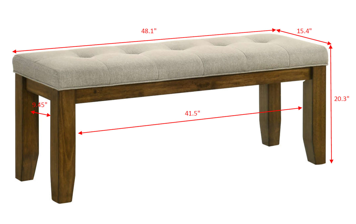 Hollister - Bench - Brown / Gray by Crown Mark | Bel Furniture