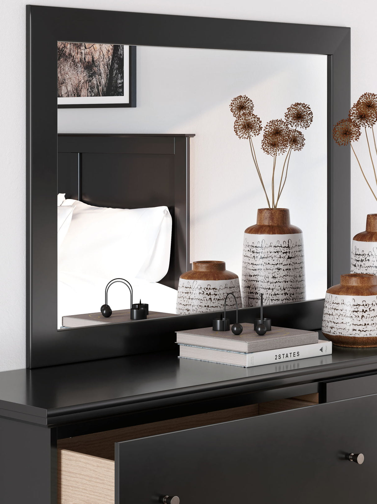 Maribel - Black - Bedroom Mirror by Signature Design by Ashley® | Bel Furniture