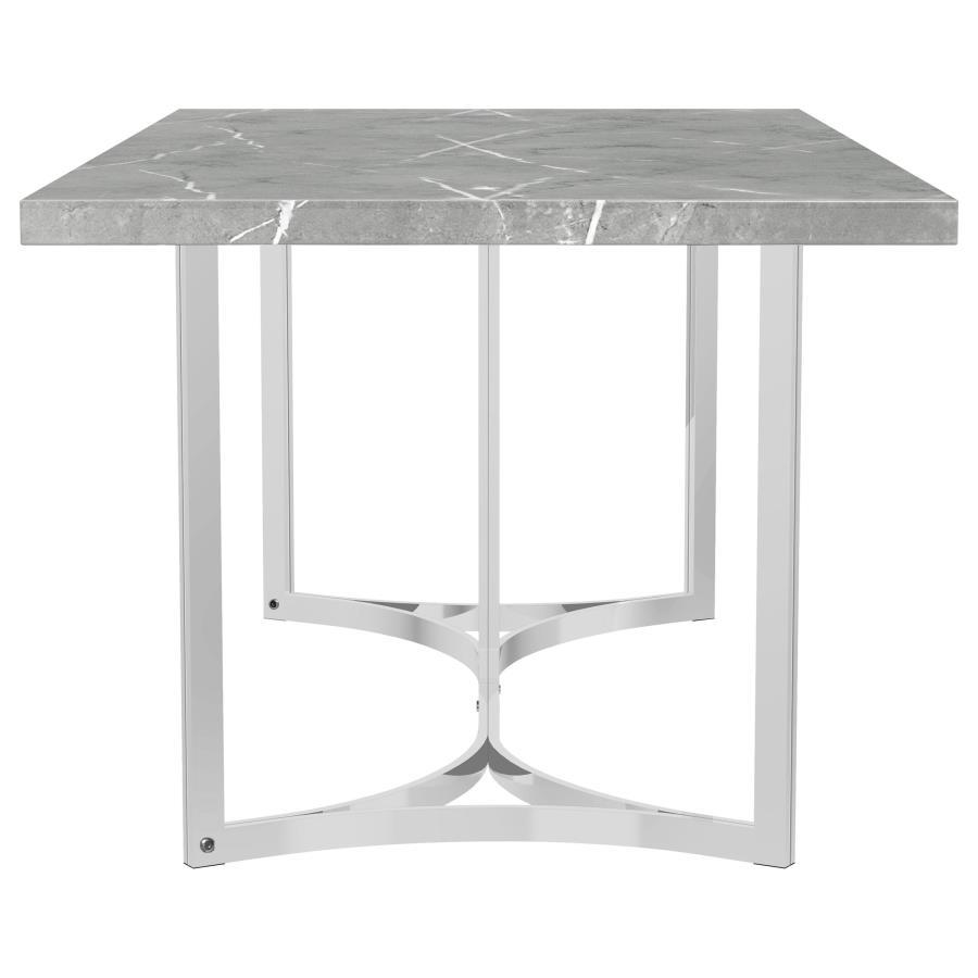 Sterling - Rectangular Dining Table - Gray by Coaster Fine Furniture | Bel Furniture