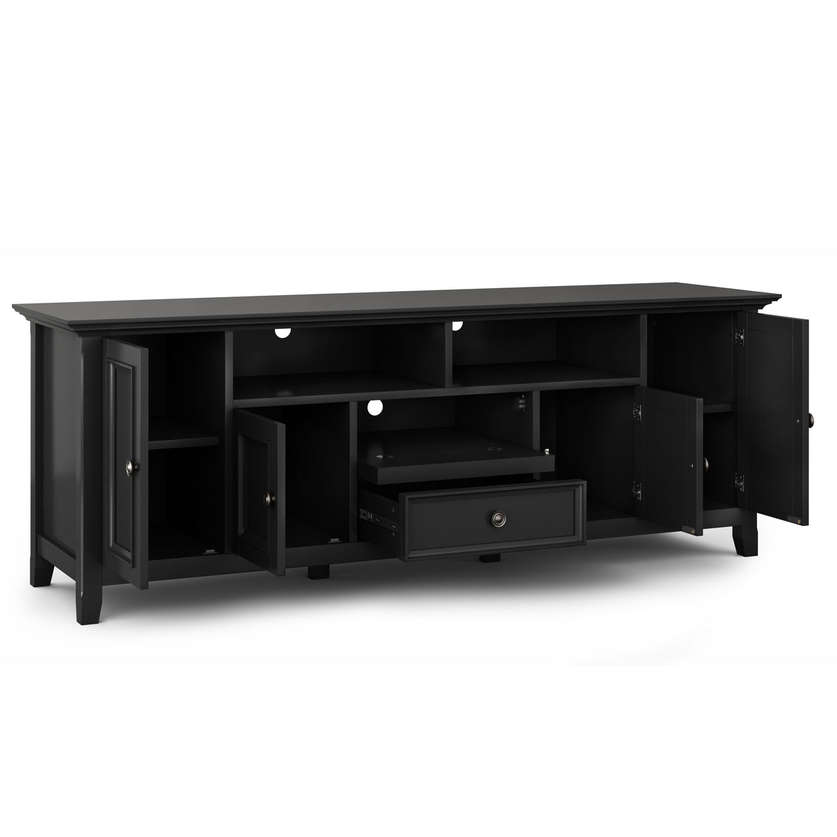 Amherst - Wide TV Media Stand by Simpli-Home | Bel Furniture