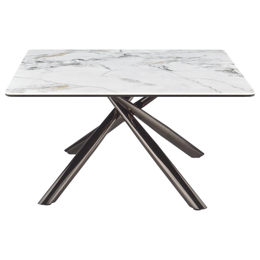 Carvell - Square Sintered Stone Table by Coaster Fine Furniture | Bel Furniture