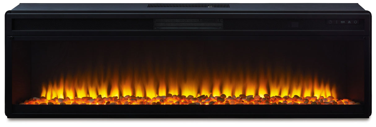 Entertainment Accessories - Black - Wide Fireplace Insert by Signature Design by Ashley® | Bel Furniture