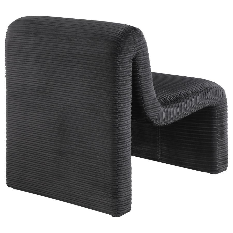 Drayton - Upholstered Curved Armless Accent Chair by Coaster Fine Furniture | Bel Furniture