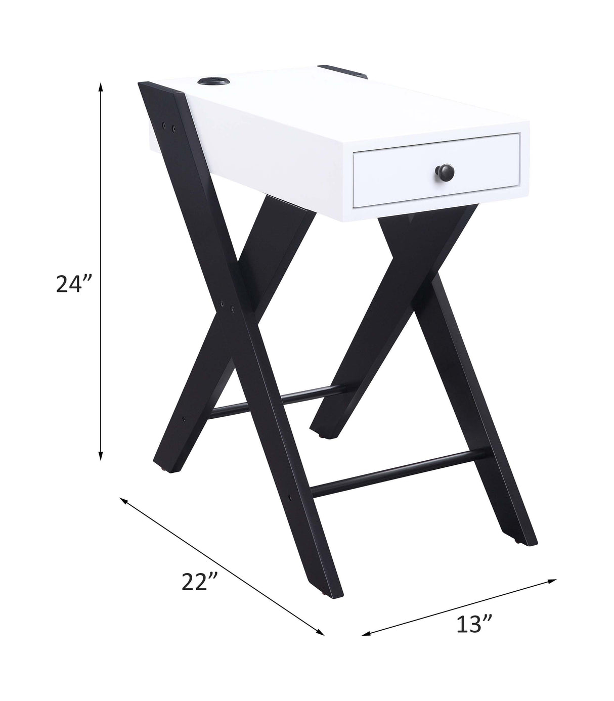 Fierce - Accent Table With Built - In USB Port by Urban Nest | Bel Furniture