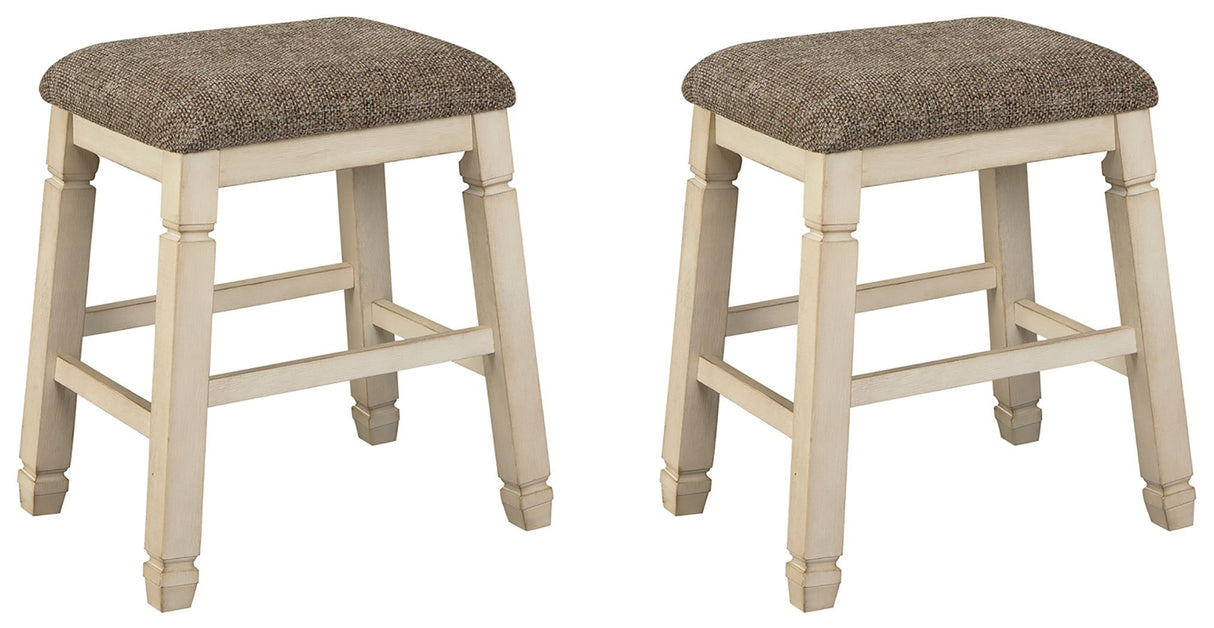 Bolanburg - Upholstered Stool (Set of 2) - Beige