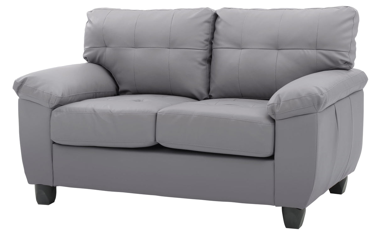 Stylish Loveseat With Padded Arms