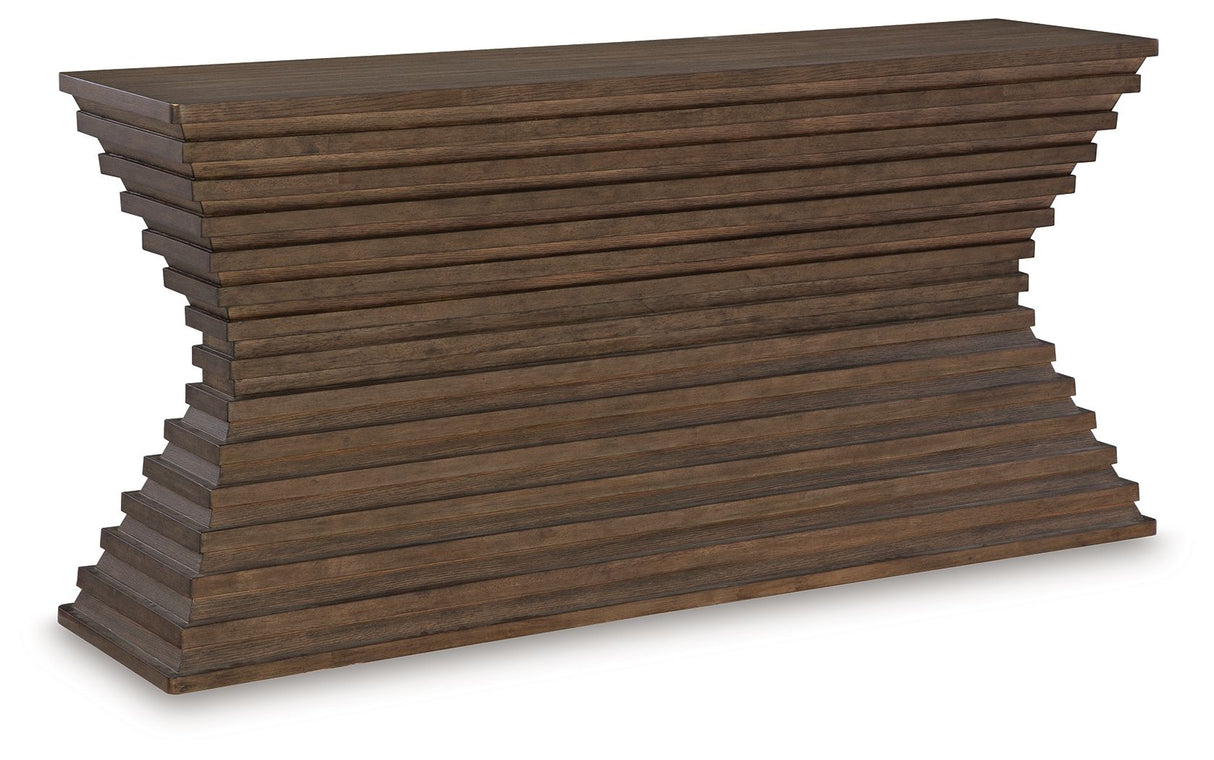 Hannodream - Warm Brown - Sofa Table by Signature Design by Ashley® | Bel Furniture