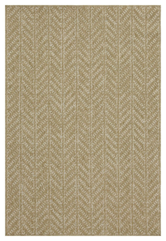 Earth - 5'3" X 7'3" Indoor, Outdoor Area Rug - Natural / White