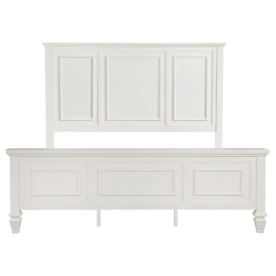 Sandy Beach - 63" Panel Bed with High Headboard