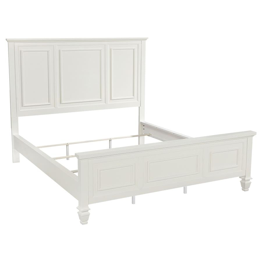 Sandy Beach - 63" Panel Bed with High Headboard