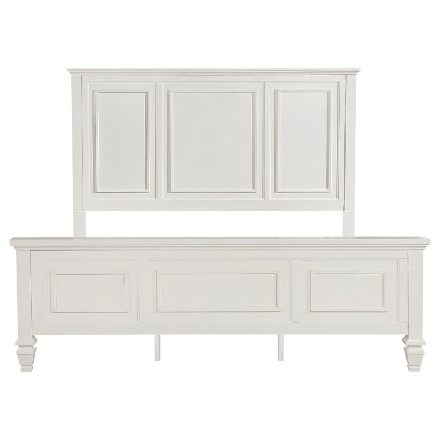 Sandy Beach - 63" Panel Bed with High Headboard