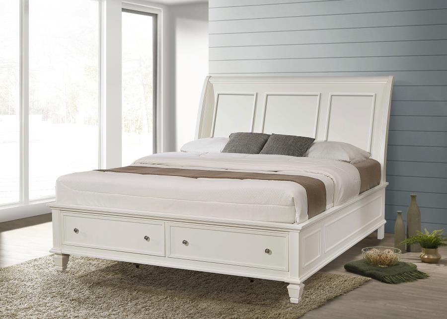 Sandy Beach - Storage Sleigh Bed