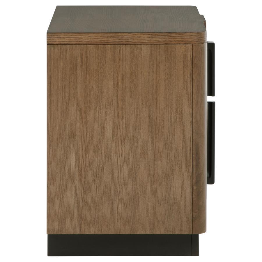 Terrace - 2-Drawer Nightstand Bedside Table - Ash Brown by Coaster Fine Furniture | Bel Furniture