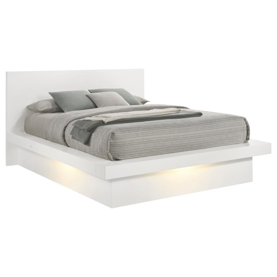 Jessica - Wood LED Panel Bed