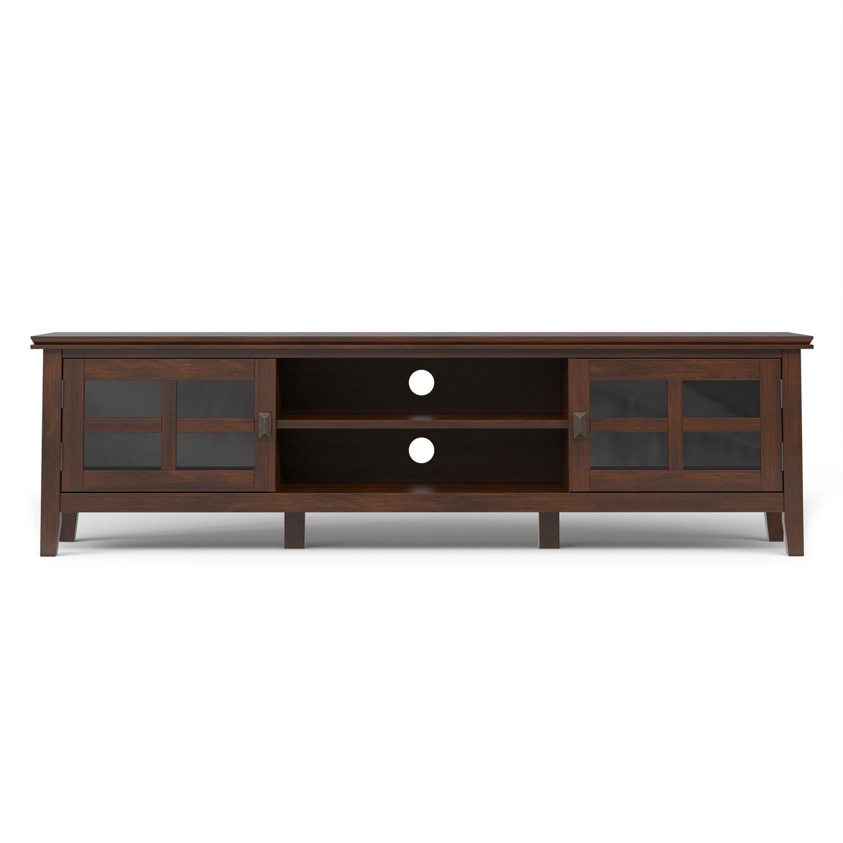 Artisan - Low TV Media Stand - Brown by Simpli-Home | Bel Furniture