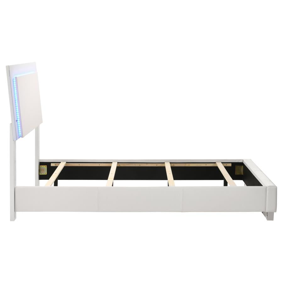 Felicity - Wood LED Panel Bed