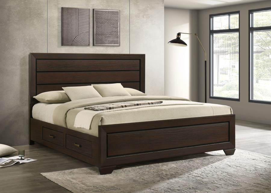 Kauffman - Wood Storage Panel Bed