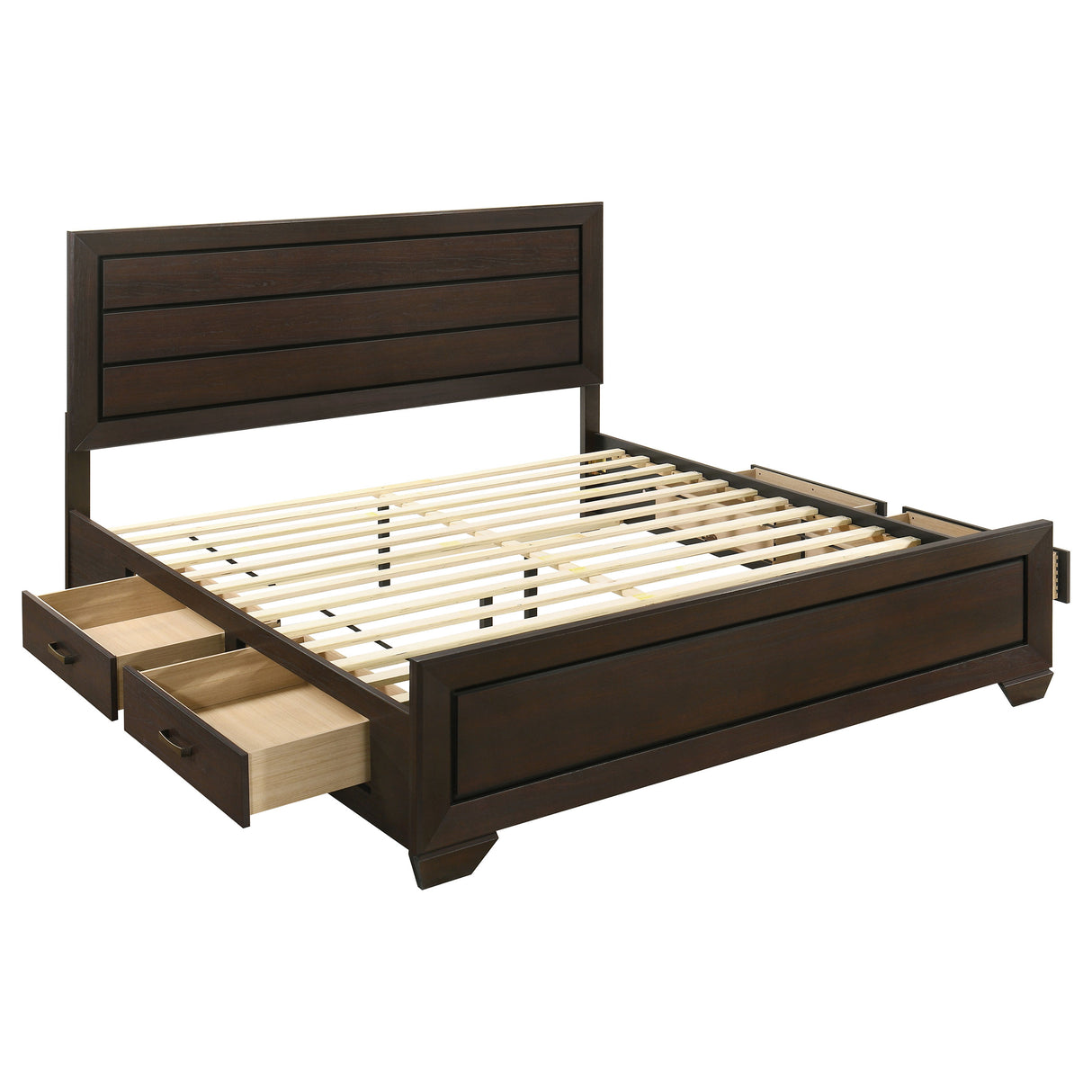 Kauffman - Wood Storage Panel Bed
