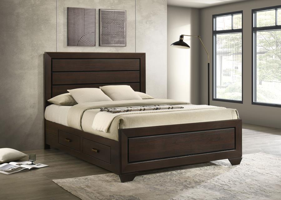Kauffman - Wood Storage Panel Bed