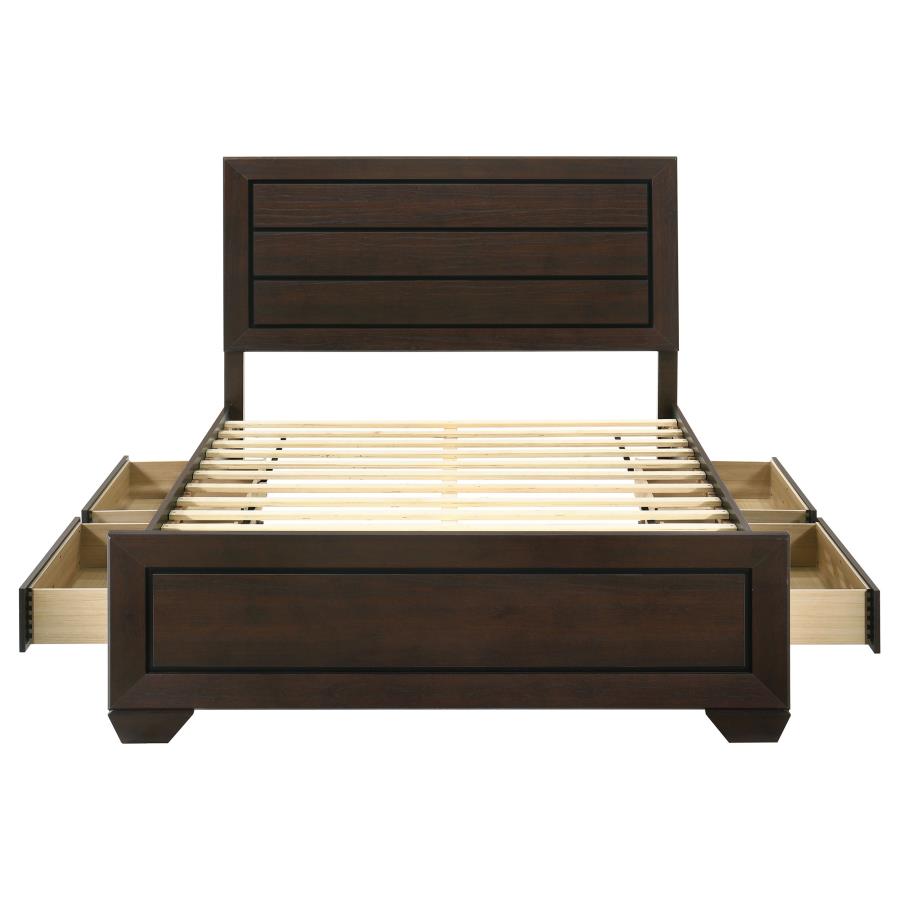 Kauffman - Wood Storage Panel Bed
