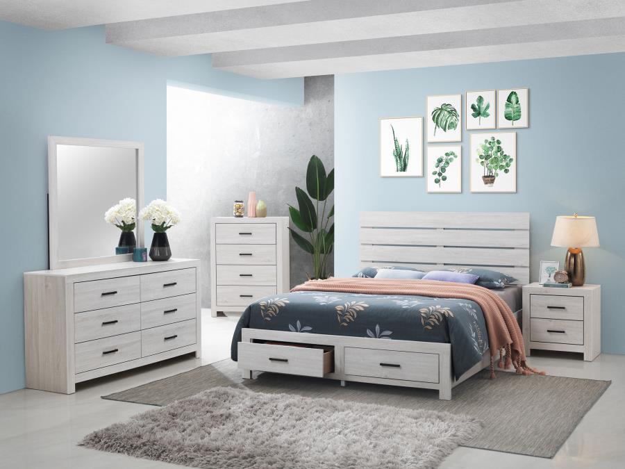 Brantford - 6-Drawer Dresser With Mirror by CoasterEveryday | Bel Furniture