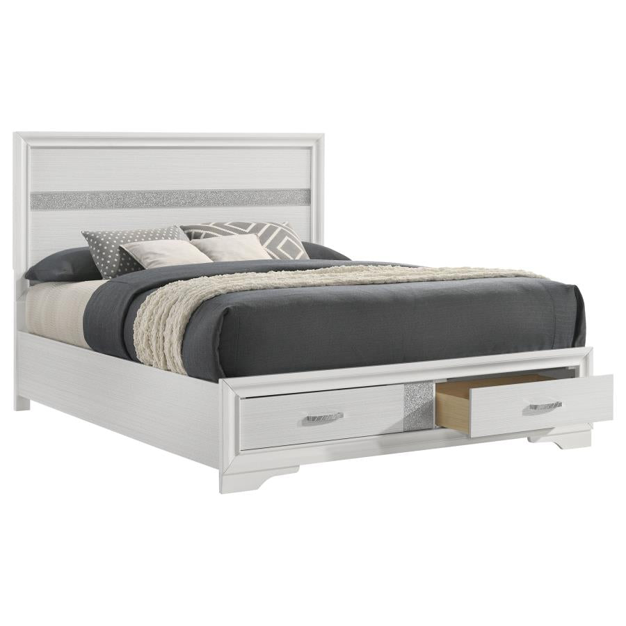 Miranda - Storage Wood Panel Bed