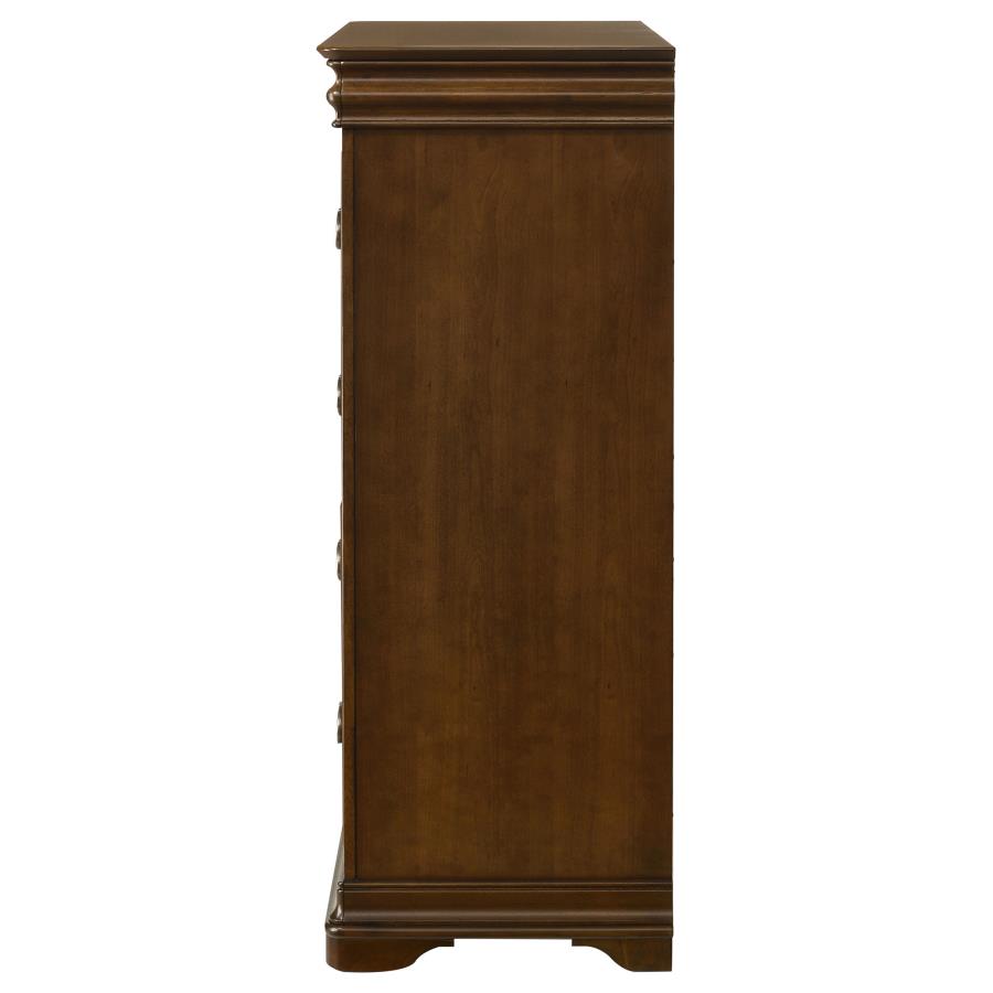 Garland - 4-Drawer Bedroom Chest Of Drawers - Brown Cherry