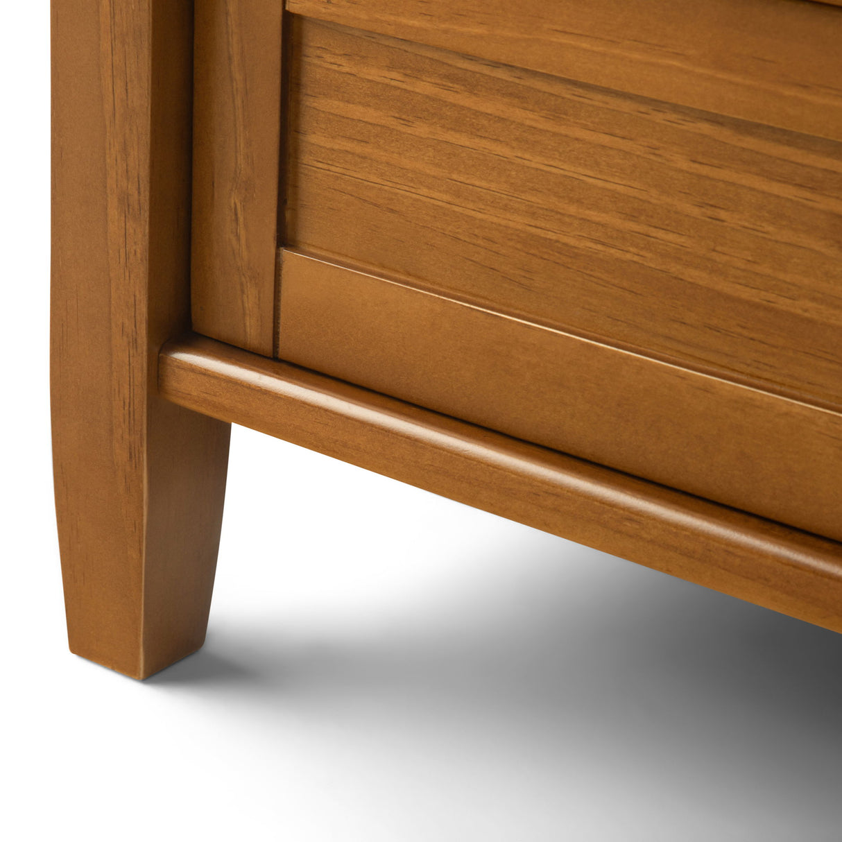 Warm Shaker - Wide Console Sofa Table - Light Golden Brown by Simpli-Home | Bel Furniture